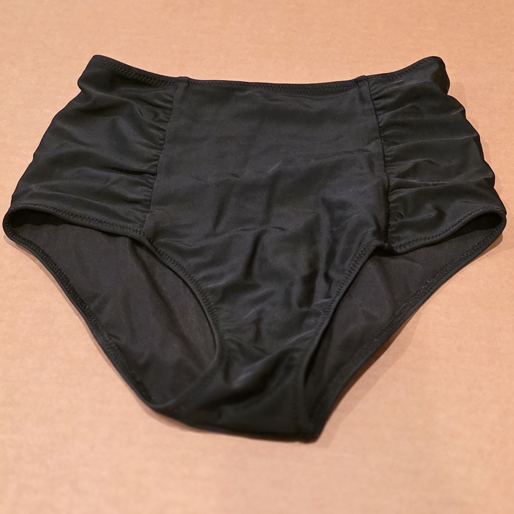 Aerie Black Full Coverage Bikini Bottoms